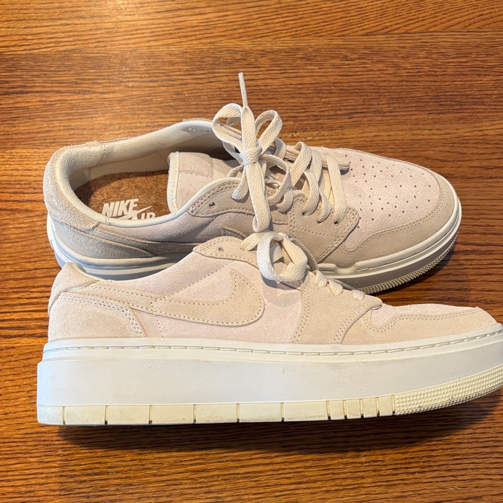 Nike Air Jordan Light Tan Suede Sneakers Womens 10